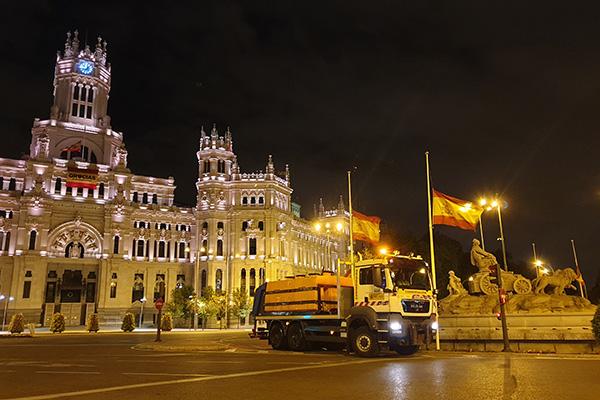 MATINSA coopera en la desinfección de calles de Madrid durante la crisis por COVID 19
