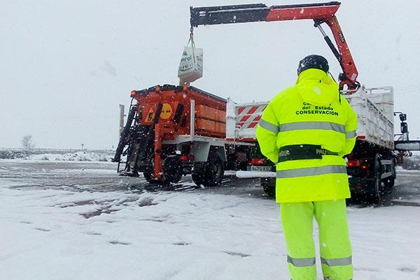 MATINSA afronta con éxito las consecuencias, ocasionadas por el temporal Filomena, en las carreteras del centro de España